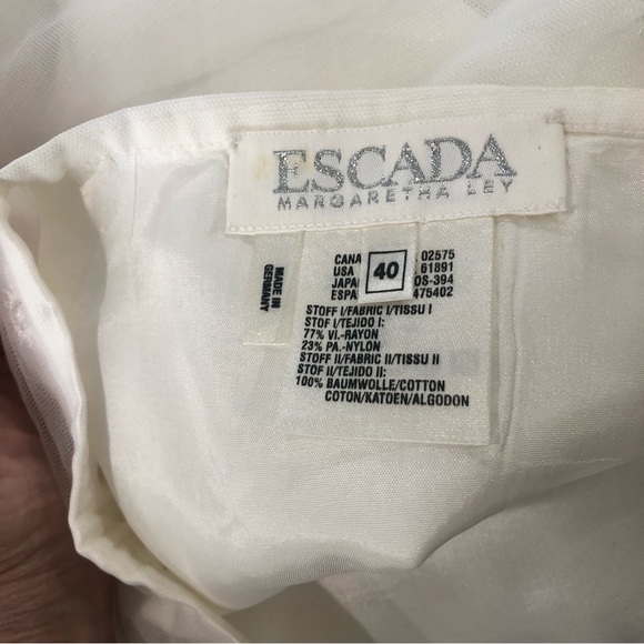 Escada Vintage 90s Escada Maxi Lace Overlay Mini Skirt - Picture 8 of 14